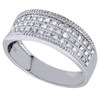 Diamond Trio Set Engagement Ring Wedding Band 14K White Gold His & Hers 1 Ct