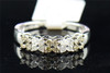 Ladies 10K White Gold Brown Diamond Engagement Ring Fashion Wedding Band .51 ct.