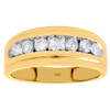 10K Yellow Gold Channel Set Diamond Mens Wedding Band Engagement Ring 0.75 CT.
