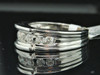 Diamond Anniversary Ring Mens 14K White Gold Round Cut Wedding Band 1 Tcw.