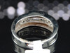 Diamond Anniversary Ring Mens 14K White Gold Round Cut Wedding Band 1 Tcw.