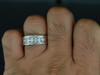 Diamond Anniversary Ring Mens 14K White Gold Round Cut Wedding Band 1 Tcw.
