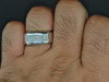 Diamond Wedding Band Princess Cut 14K White Gold Mens Engagement Ring 0.50 Ct.