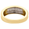 14K Yellow Gold Channel Set Diamond Wedding Band Mens Engagement Ring 0.25 Ct.