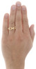 14K Yellow Gold Diamond Mens Wedding Band Open Link Style Engagement Ring 1/2 Ct