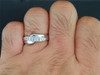 Diamond Wedding Band Mens 14K White Gold Round Cut Design Engagement Ring 1/4 Ct