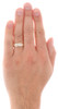 10K Yellow Gold Channel Set Diamond Mens Wedding Band Engagement Ring 0.17 CT.