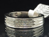 Diamond Band 2 Row 14K White Gold Princess Cut Wedding Anniversary Ring 0.50 Ct.