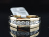 Diamond Band Mens Round Cut 14K Yellow Gold Wedding Engagement Ring 0.50 Ct.