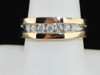 Diamond Band Mens Round Cut 14K Yellow Gold Wedding Engagement Ring 0.50 Ct.