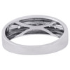 10K White Gold Channel Set Diamond Mens Wedding Band Engagement Ring 0.25 CT.