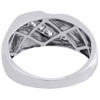 10K White Gold Mens Round Cut Diamond Wedding Band Channel Set Ring 0.33 Ct.