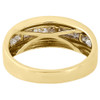 10K Yellow Gold Princess Diamond Wedding Band Mens 1 Row Engagement Ring 1 Ct.