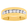 10K Yellow Gold Channel Set Diamond Mens Wedding Band Engagement Ring 0.50 CT.