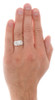 10K White Gold Channel Set Diamond Mens Wedding Band Engagement Ring 0.88 CT.