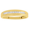 10K Yellow Gold Princess Diamond Wedding Band Mens 5mm Engagement Ring 0.25 Ct.