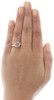 Brown Diamond Square Right Hand Band 10K Yellow Gold Round Cocktail Ring 0.33 Ct