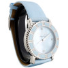 Reloj de diamantes para mujer IceTime Rainbow Joe Rodeo esfera azul bebé 0,25 ctw.