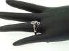 Ladies 10K White Gold 0.33 Ct. Black Diamond Engagement Ring Designer Bridal Set
