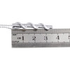 10K White Gold Diamond Swirled Vertical Bar Pendant 18" Necklace 0.13 CT.