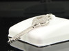 Ladies 10K White Gold Designer Key Lock Diamond Pendant Charm For Necklace .50Ct