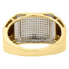 10K Yellow Gold Mens Genuine Round Diamond Pave  Pinky Ring Dome Band 0.31 Ct.