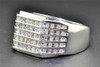 Diamond Wedding Band 10K White Gold Round Cut 5 Rows Engagement Ring 0.50 Ct