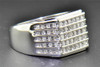 Diamond Wedding Band 10K White Gold Round Cut 5 Rows Engagement Ring 0.50 Ct