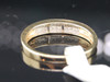 Diamond 2 Row Wedding Band Mens 14K Yellow Gold Princess Cut Ring 0.25 Tcw.
