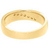 Diamond Wedding Band Mens 14K Yellow Gold Round Cut Engagement Ring 0.23 Ct.