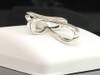 Ladies 10K White Gold Designer Cross Diamond Pendant Charm For Necklace 0.12 Ct.