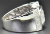 Round Cut Diamond Statement Pinky Ring Pave Setting .925 Sterling Silver 0.75 CT