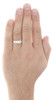 14K White Gold Channel Set Diamond Wedding Band 7 Stone Engagement Ring 1/2 Ct.