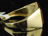 Yellow Diamond Pinky Ring 10K Yellow Gold 0.26 CT Statement Pave Band