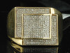 Mens 10K Yellow Gold Diamond Pinky Ring 1/2 Ct. Designer Engagement Wedding Band