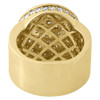 10K Yellow Gold Lollipop Domed Round Diamond Pinky Ring Mens Tier Band 4.45 Ct.