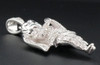 Diamond Mini Angel Pendant 925 Sterling Silver Fully Iced Out Pave Charm 0.50 Ct