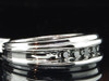 Black Diamond Band 10K White Gold Round 5 Stone Anniversary Wedding Ring 0.25 Ct
