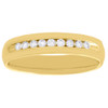 10K Yellow Gold Channel Set Diamond Wedding Band Mens Engagement Ring 0.25 Ct.