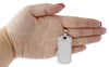Stainless Steel Round Cut Diamond Engravable Dog Tag Pendant Charm 0.60 Ct.