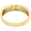 Diamond Wedding Band Mens 10K Yellow Gold Round Cut Engagement Ring 0.14 Ct.