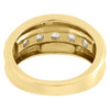 14K Yellow Gold Wedding Band Mens 5 Stone Round Diamond Anniversary Ring 2 Ct.