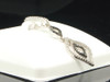 Black Diamond Teardrop Pendant Ladies 10K White Gold Round Pave Charm 1/4 Tcw.