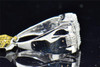 Mens 10K White Gold Round Cut Pave Diamond Fashion Designer Pinky Ring 0.60 Ct.