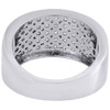 10K White Gold Diamond Wedding Band Mens Round Cut Pave Anniversary Ring 2.50 Ct