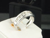 Diamond Ring Mens 10K White Gold Round Cut Engagement Wedding Band 1.05 Ct.