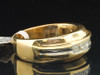 Diamond 5 Stone Wedding Band Mens 14K Yellow Gold Princess Cut Ring 0.60 Tcw.