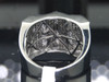 Diamond Pinky Ring .925 Sterling Silver Mens Pave Fashion Designer Band 0.84 Ct.