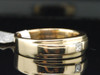 Diamond Solitaire Wedding Band Mens 14K Yellow Gold Princess Cut Ring 0.15 Tcw.