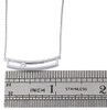 14K White Gold Sliding Bar Diamond Pendant Necklace 15.75" Cable Chain 0.10 CT.